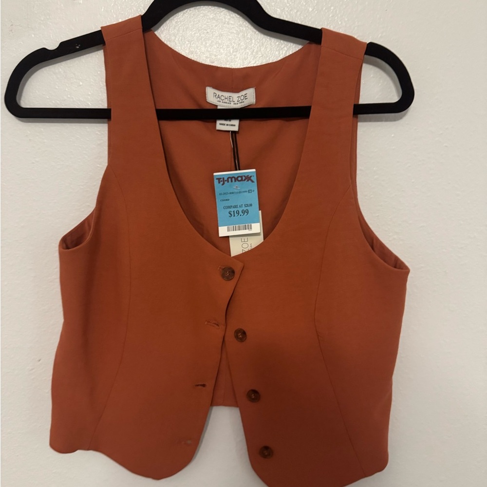 Rachel Zoe Women's Rust Sleeveless Top